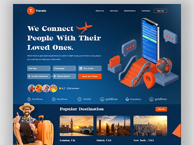 Air Ticket Company Landing Page