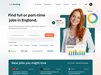 Job Hiring Company Landing Page By Abu Naser Ramim On Dribbble