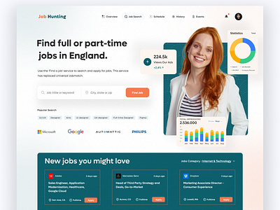 Job hiring Company Landing Page