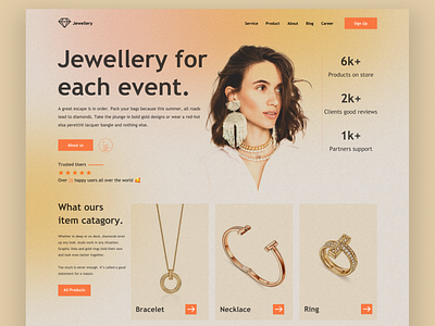Jewellery Company Landing Page