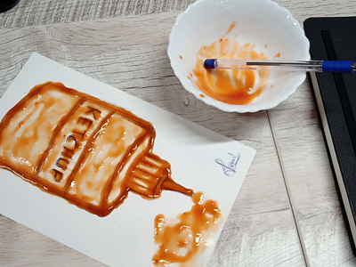 Sketchup with KETCHUP!!!!! ketchup sketch