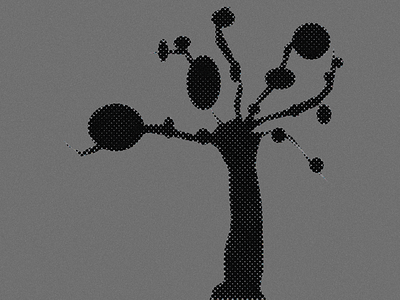 Dark tree abstract