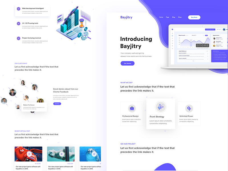 SaaS Software Landing Page by Abdullah Mamun on Dribbble