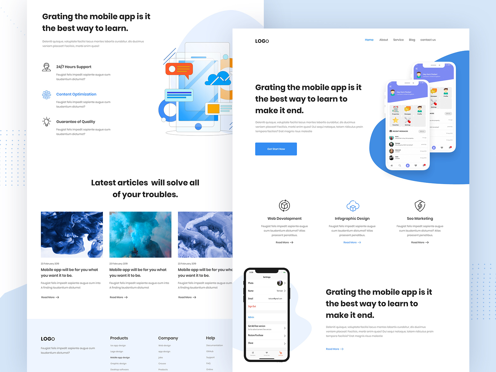 App landing page by Abdullah Mamun on Dribbble