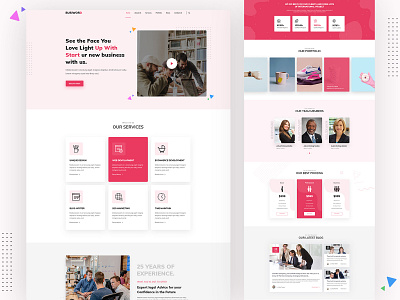Busiword - Multipurpose Business and Agency Template agency agency website bootstrap branding business business website color corporate creative design illustration minimal portfolio typography ui ux vector