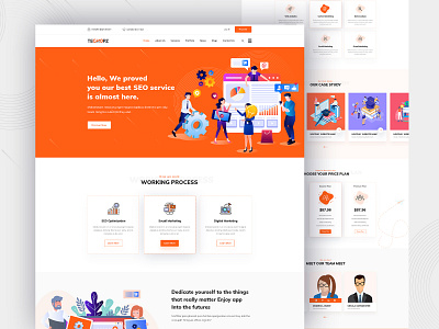 Techopz - Digital Marketing Seo landing page