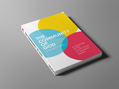 The Community of God (Book Cover Design) book book cover book cover design book design circles minimal theology tri