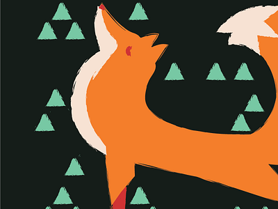 Fox Yoga fox illustration illustrator pattern vector