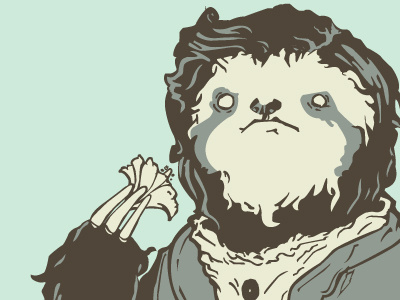 Slothdribblenew sloth vector