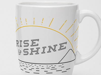 Rise And Shine Mug illustration quote typography