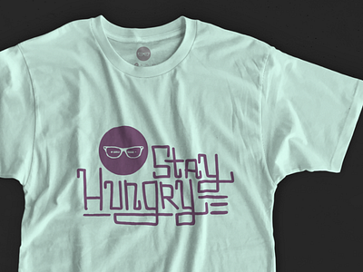 Stay Hungry t-shirt design glasses illustration inspiration lettering