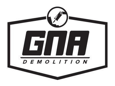Demolition Logo brand branding demolition design lettering logo