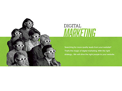Digital Marketing Concept design layout marketing services vintage web design website