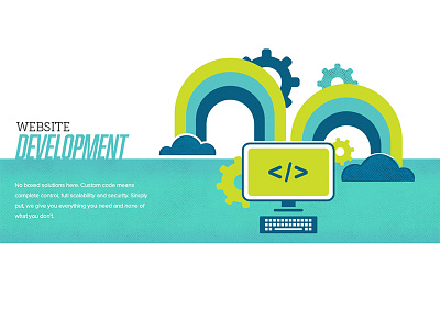 Website development illustration