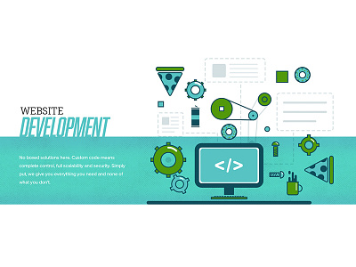 Website development illustration