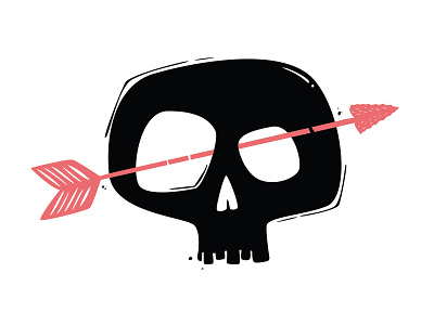 Skull & Arrow arrow art digital illustration illustrator skull vector