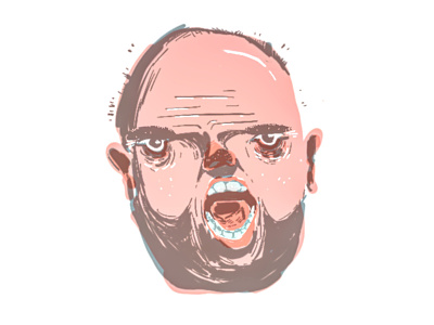 Man Yelling art digital painting drawing face illustration yelling