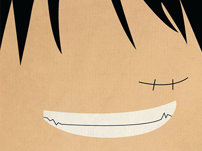 Luffy anime art illustration illustrator luffy manga minimalism one photoshop piece poster vector