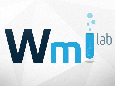 Wmlab blog blue branding design lab logo minimalism ui ux vector web white