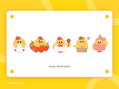 ILLUSTRATION 2 chicken emoji illustration