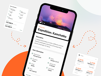 Avocado Travel — Group tour ✈ 2021 2d app app design booking clean design figma minimal mobile tourism travel ui