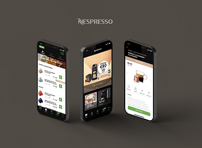 Nespress Mobile App app mobile ui ui ux ui design uidesign uiux