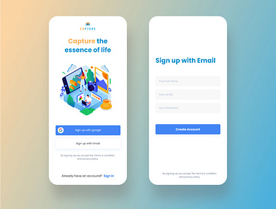 Daily ui 01 Sign up app app design application design icon illustration logo minimal mobile ui uidesign ux uxui