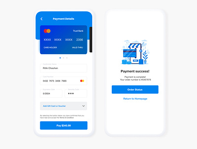 Daily Ui #002 Checkout app app design creative credit card design minimal mobile simple ui design uidesign uiux white space