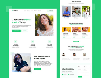 Dental Landing Page design landing page ui ui kit ux website