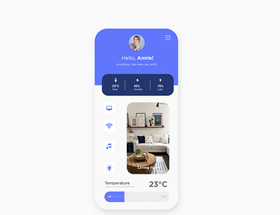 Smart home app app design flat icon mobile ui phone app typography ui uidesign ux uxdesign vector web website