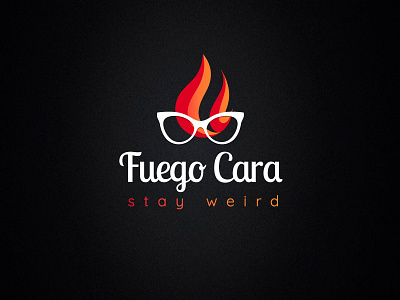 fuego cara logo design branding design flat graphicdesign icon illustration logo logodesign typography vector