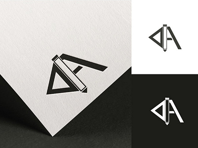 DA logo branding design flat graphicdesign icon illustration logo logodesign typography vector