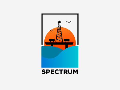 spectrum logo blue branding design flat graphicdesign icon illustration logo logo design logodesign logos logotype minimal vector