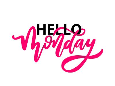 Hello monday ) art design illustration illustrator logo minimal