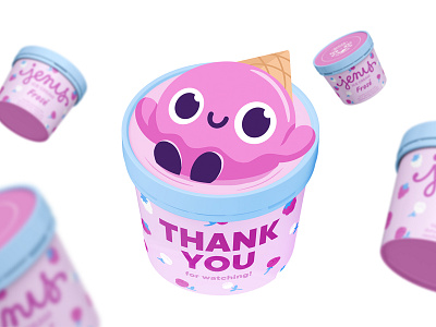 Jenis Ice Cream! 2d branding character character design dessert food branding food packaging graphic design ice cream ice cream packaging illustration logo packaging packaging design