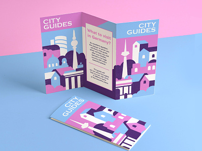 City Guides 2d branding city city guide germany guide how to find illustration magazine map map illustration mapping tourism travel typography vector
