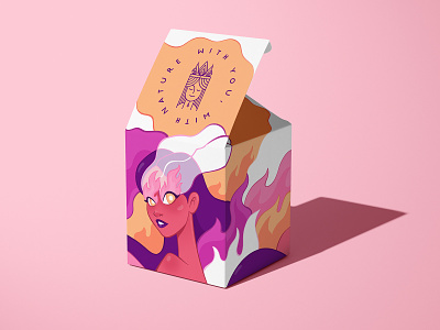 Candle Packaging - Fire branding candle character character design design fire gift box girl graphic design illustration label packaging packaging design woman