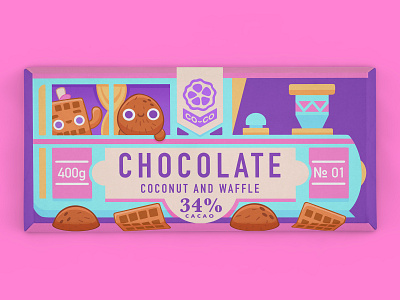 Chocolate Packaging 2d brand design branding candy character character design chocolate design identity design illustration packaging packaging design product product design sweets