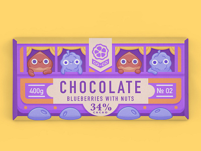 CO-CO TRAIN | Chocolate Packaging 2d branding cacao candy character design chocolate chocolate packaging food identity identity design illustration labeldesign packaging design sweets