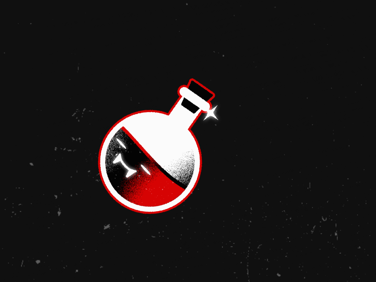 Toxic bottle alcohol animation bottle grain texture poison toxic vampire