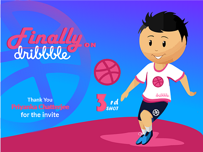 #Third Shot best shot dribbble player dribbbler illustration third shot