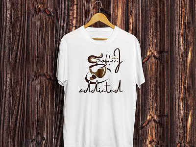 Coffee logo with T-Shirt Design