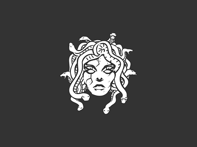 Medusa Logo ancient greek branding design designer divine graphic design greek illustration logo logodesign monster mythology snake