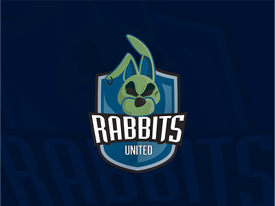 Rabbits United Team Logo esports illustration logo logodesign punk rabbit logo team logo vector