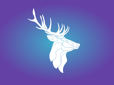 Dreamhaven Outlined animal beautiful brand deer design illustration logo modern protector vector vibrant