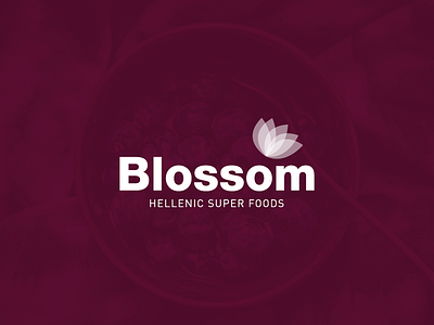 Blossom Logo agriculture brand design logo minimal modern superfood