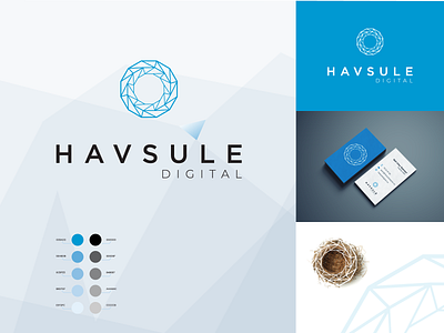 Havsule Digital Branding brand branding geometric identity inspiration logo logodesign minimal tech