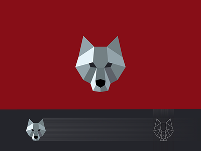 graywolf mark animal design geometric grid logo logodesign mark minimal modern symbol tech vector wolf
