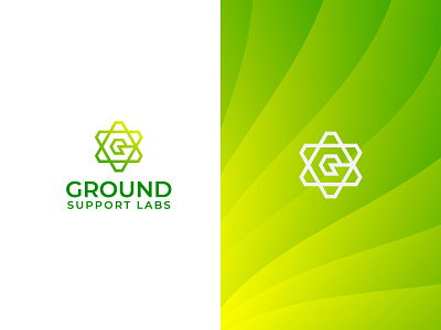 Software Logo - Ground Support lab - apps branding identity design company logo flat grid grid logo identity minimal minimalist modern saas sass b2c software application desktop startup b2b product