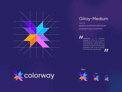 Online Software logo - ColorWay app logo logo paint logo